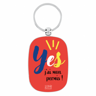 Porte-clés Yes j'ai mon permis