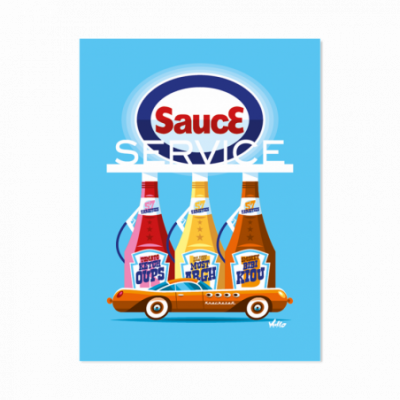Affiche sauce service