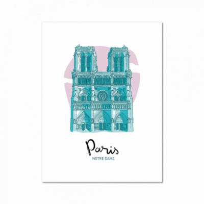 Affiche paris notre dame