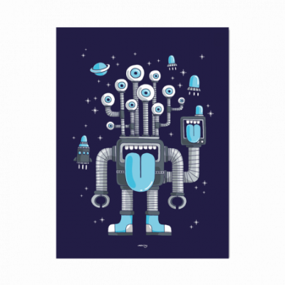 Affiche Robot de l'espace