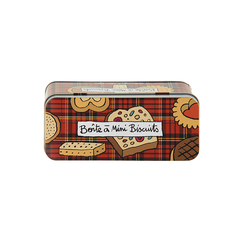 Boîte métallique biscuit Boîte à gâteaux Mini biscuits P005-M024425
