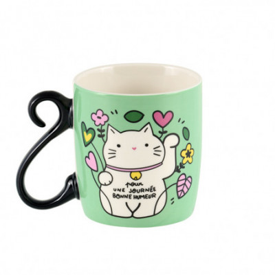 Mug Chat bonheur