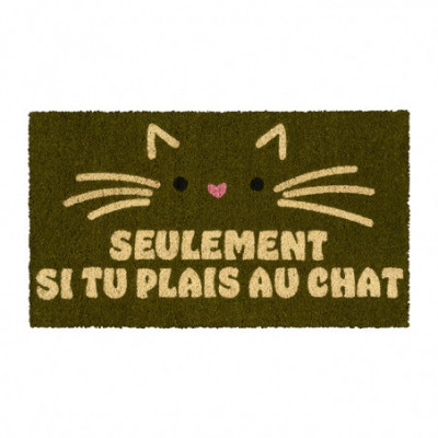 Paillasson Si tu plais au chat