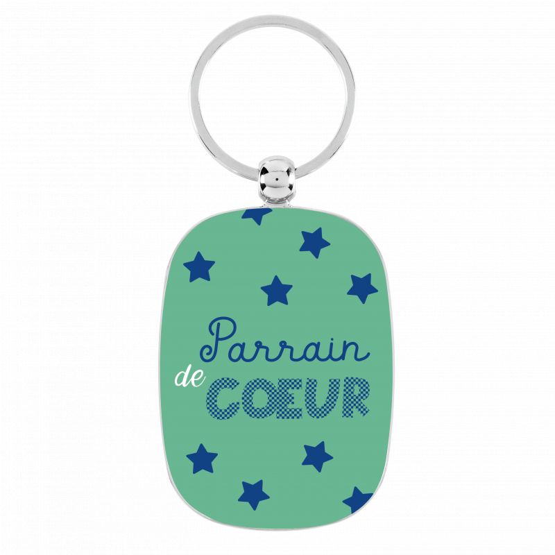 Porte-clés Parrain de cœur