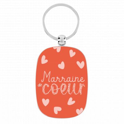Porte-clés Marraine de cœur