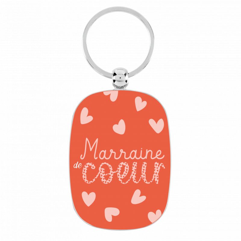 Porte-clés Marraine de cœur