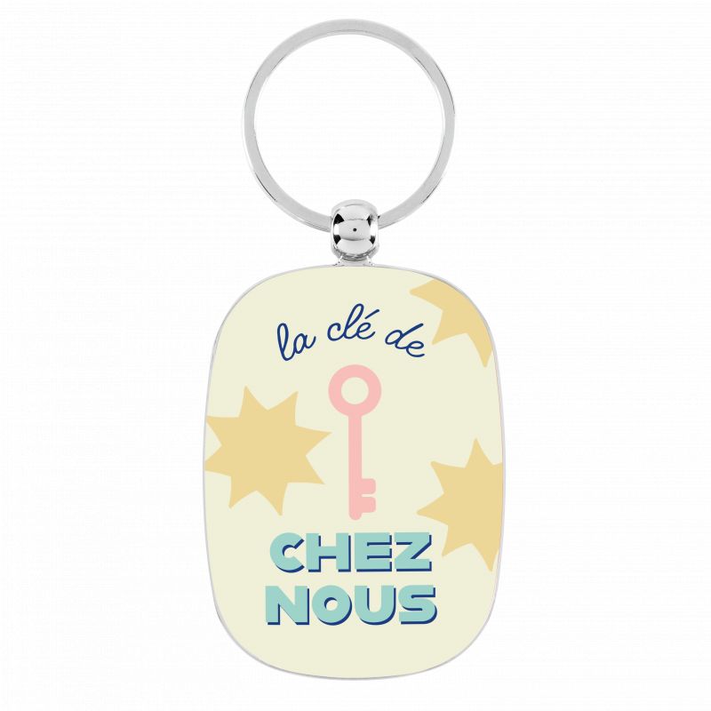 Porte-clés La clé de chez nous étoile