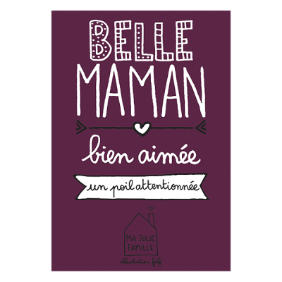 Magnet Belle-maman bien aimée P021-V031150  Idées Cadeaux