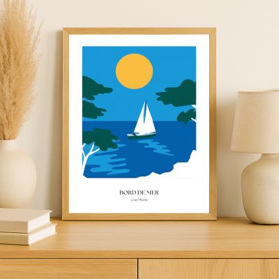 Affiche bord de mer
