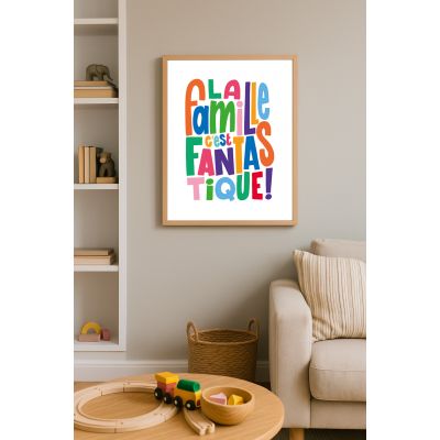 Affiche la famille c'est fantastique