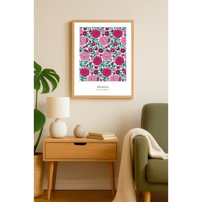 Affiche pivoines