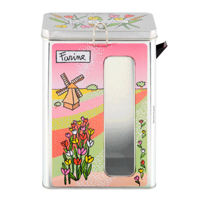 Boite à fenêtre Farine (+ bec verseur) Tulipes