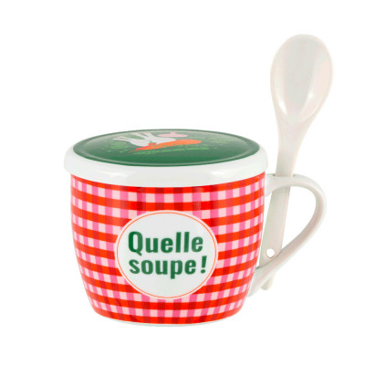 Bol à soupe (+couvercle) Quelle soupe