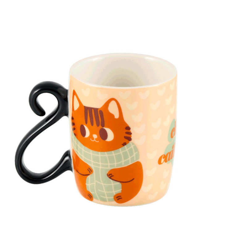 Set de 2 mini mug Chat caille ici