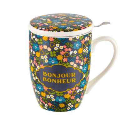 Tisanière (+ filtre) Bonjour bonheur