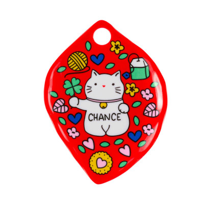 Repose sachet Chat bonheur rouge