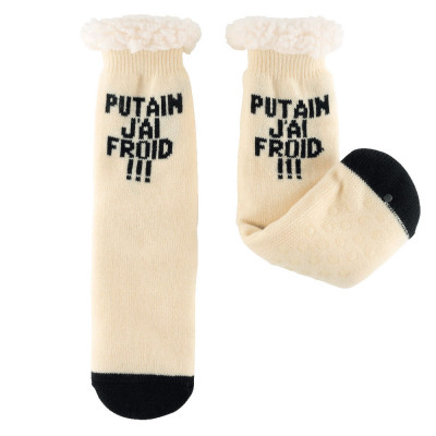 Chaussette Putain j'ai froid