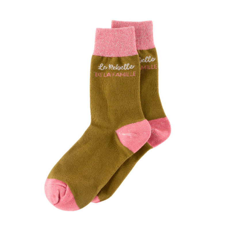 Chaussette La rebelle de la famillle