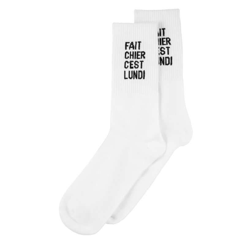 Chaussette Fais chier c'est lundi
