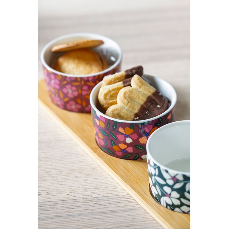 Ravier (set de 3 + plateau) Saveurs gourmandes