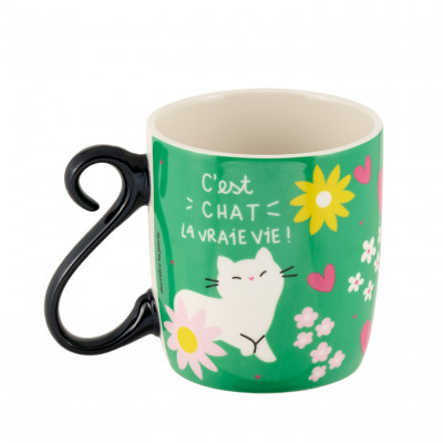 Mug C'est chat la vraie vie