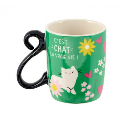 Set de 2 mini mugs C'est chat la vraie vie