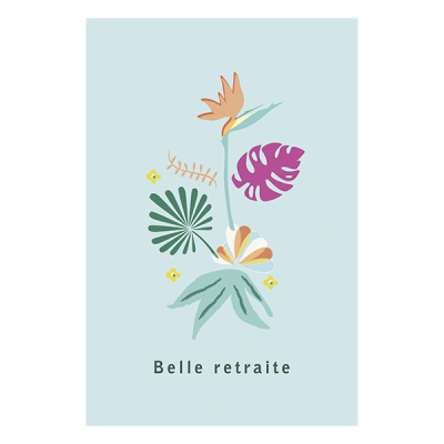Carte double (+ enveloppe) Belle retraite P100-P230140  Idées Cadeaux