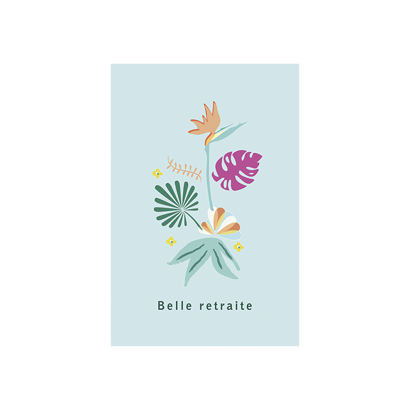 Idées Cadeaux Carte double (+ enveloppe) Belle retraite P100-P230140