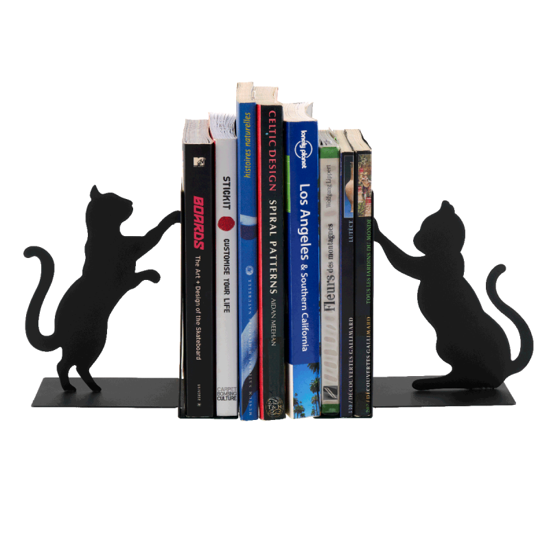 Serre-livre Chat joueur