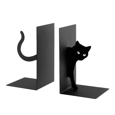 Serre-livre Chat curieux