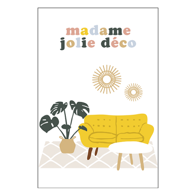 Idées Cadeaux Carte double (+ enveloppe) Madame jolie déco P100-P230165-BISOL-18