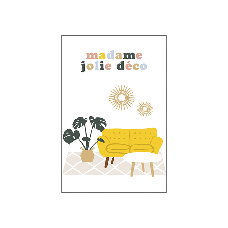 Idées Cadeaux Carte double (+ enveloppe) Madame jolie déco P100-P230165