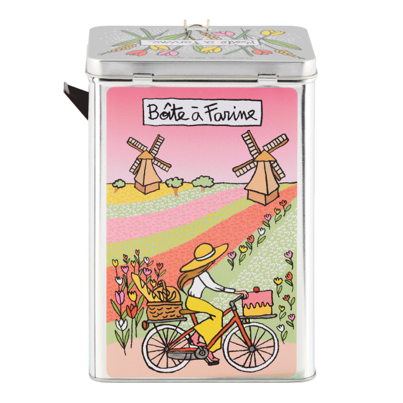 Boite à fenêtre Farine (+ bec verseur) Tulipes