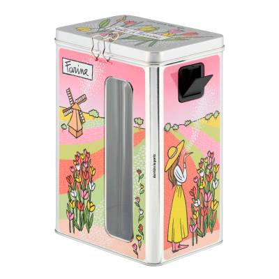 Boite à fenêtre Farine (+ bec verseur) Tulipes