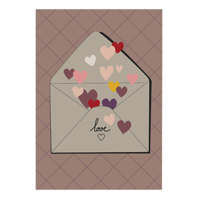 Idées Cadeaux Carte double (+ enveloppe) Love P100-P230240