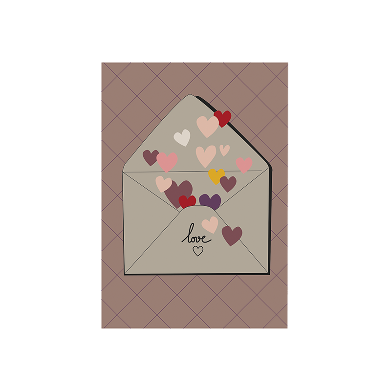 Idées Cadeaux Carte double (+ enveloppe) Love P100-P230240