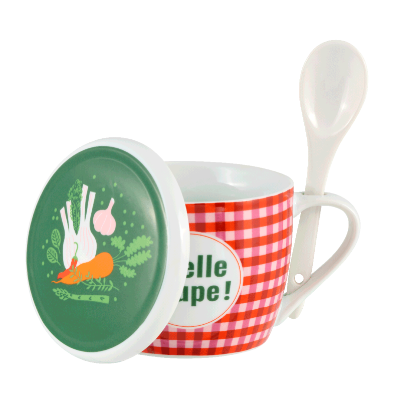 Bol à soupe (+couvercle) Quelle soupe