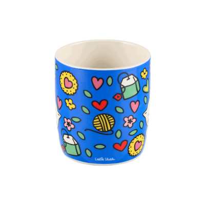Mug Chat bonheur bleu