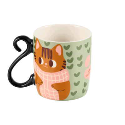 Mug Chat caille ici