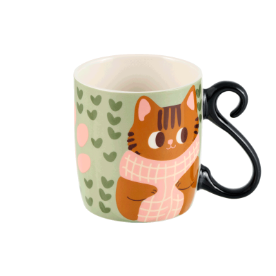 Mug Chat caille ici