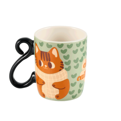 Set de 2 mini mug Chat caille ici