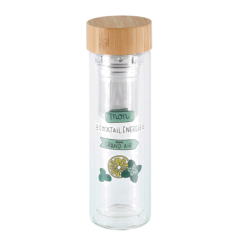 Bouteille infuseur (+ housse) RIZE Cocktail d'energie- 450 ML